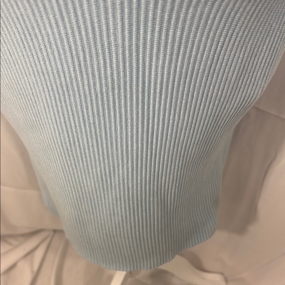 House of Harlow 1960 Blue Halter Neck Ribbed Dress Size Small - Picture 4 of 8